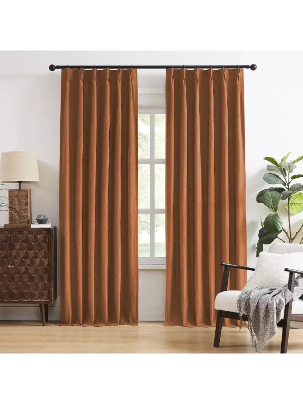 Rust Terracotta Blackout Curtains 90